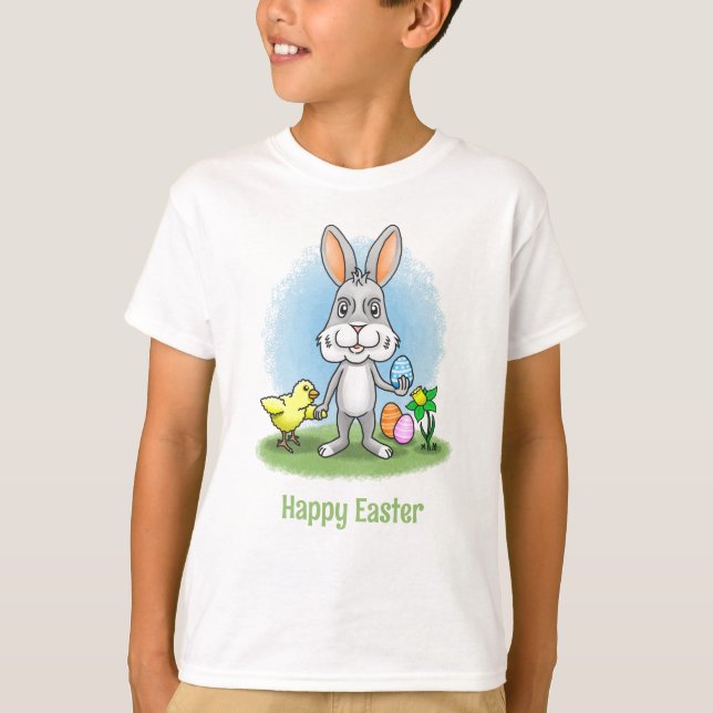 Camiseta Chicken and the Easter bunny (Anverso)