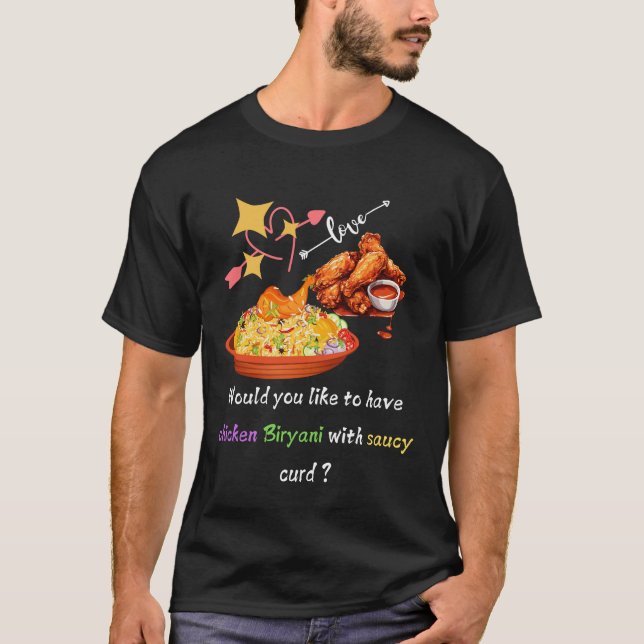 Camiseta Chicken Biryani Cravings – Spice Up Your Style! (Anverso)
