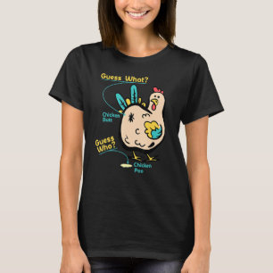 Camiseta Chicken Butt Adivinan Por Qué Diversión De Pollo A