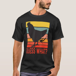 Camiseta Chicken Butt, Adivinen Lo Que Es El Pollo Vintage 