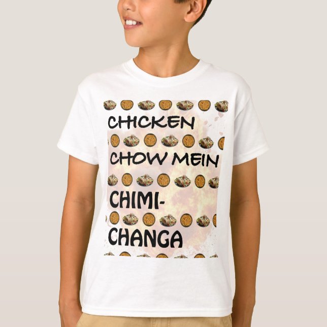 CAMISETA CHICKEN CHOW MEIN CHIMICHANGA T-SHIRT (Anverso)