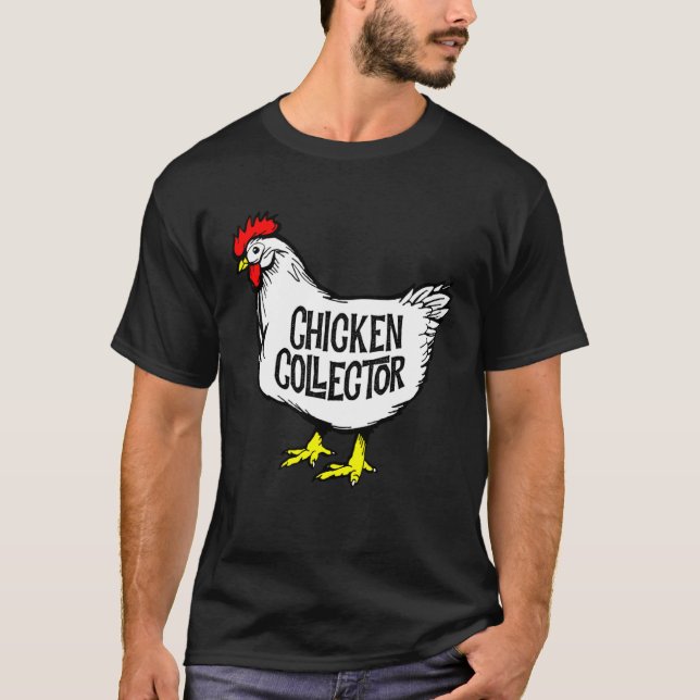 Camiseta Chicken Collector Backyard Farm Clucking Hen Graph (Anverso)