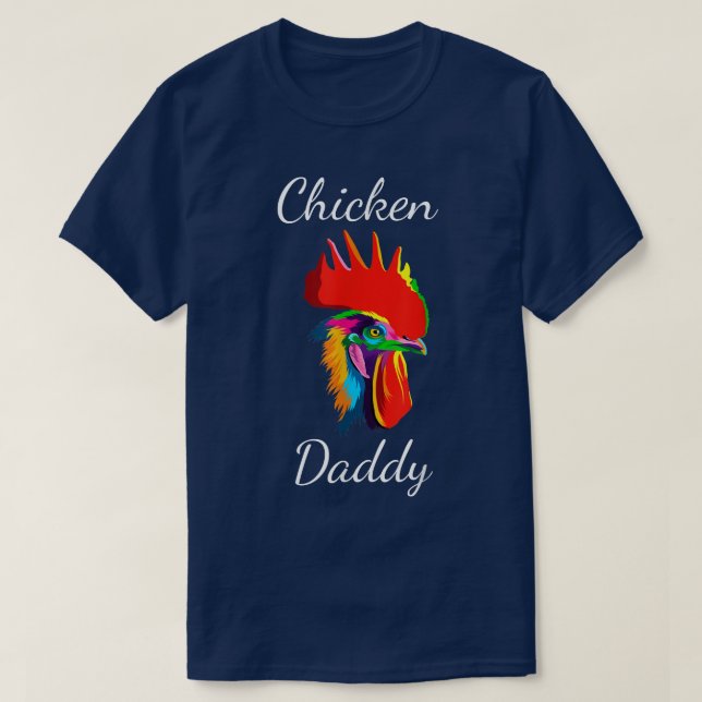 Camiseta Chicken Dad Funny Chicken Farmer Chicken Daddy Roo (Diseño del anverso)