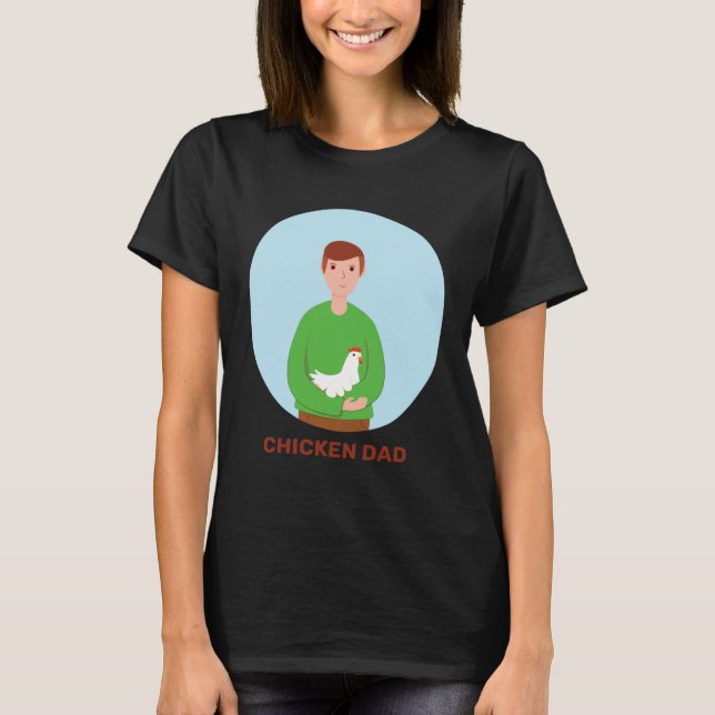 Camiseta Chicken Dad Hen Red Junglefowl Fowl Bird Farmer Fa (Anverso)