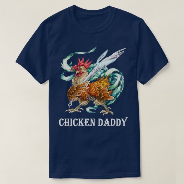 Camiseta Chicken Daddy Chicken Dad Farmer Poultry Farmer  (Diseño del anverso)