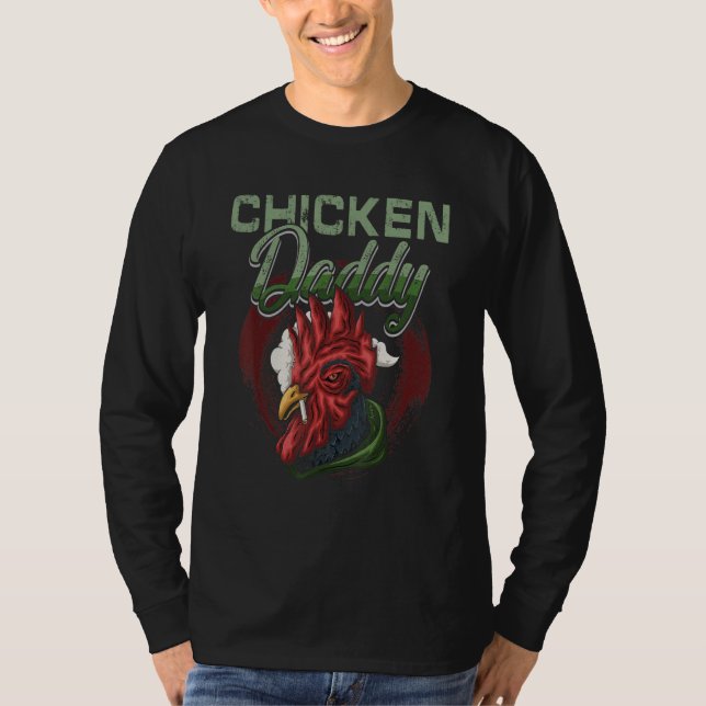 Camiseta Chicken Daddy Chicken Dad Farmer Poultry Farmer (Anverso)