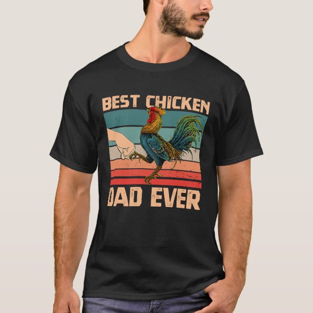 Camiseta Chicken Daddy Chicken Dad Farmer Poultry Farmer Fo (Anverso)