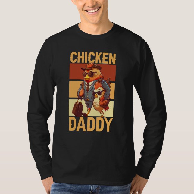Camiseta Chicken Daddy Farmer Chicken Whisper Farm Animal P (Anverso)
