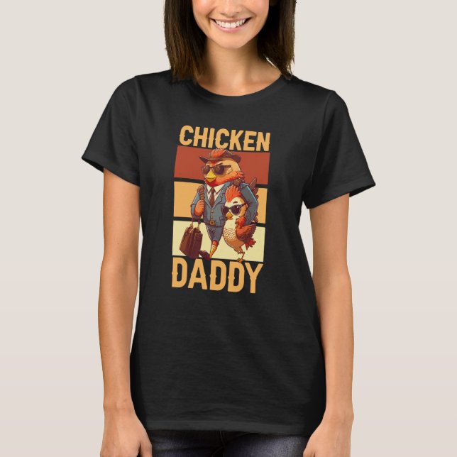 Camiseta Chicken Daddy Farmer Chicken Whisper Farm Animal P (Anverso)