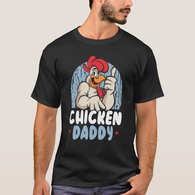 Camiseta Chicken Daddy Farmer Chicken Whisper Farm Animal P (Anverso)