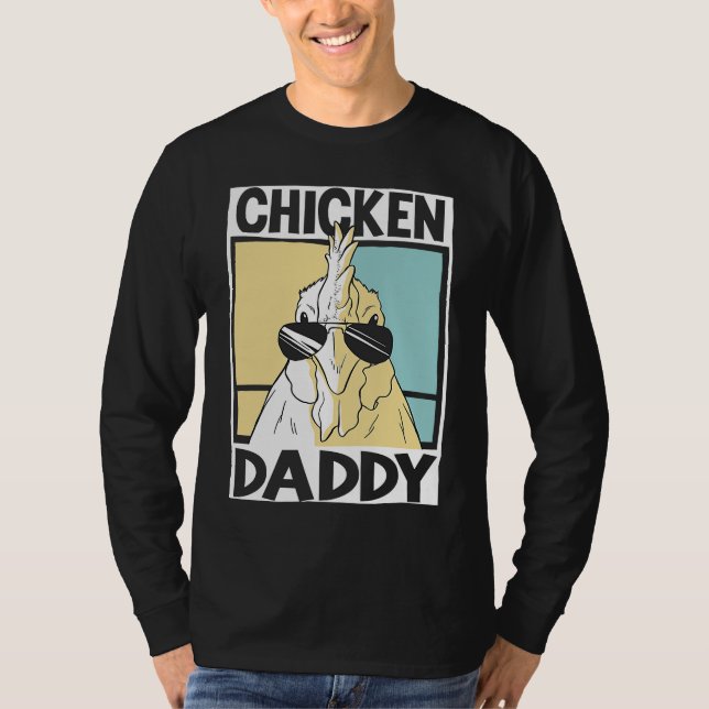 Camiseta Chicken Daddy farmer farming chickens  1 (Anverso)