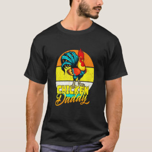 Camiseta Chicken Daddy Retro Vintage Sunset