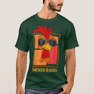 Camiseta Chicken Daddy Vintage Poultry Farmer Rooster weari
