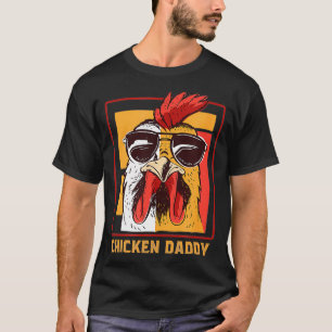 Camiseta Chicken Daddy Vintage Poultry Farmer Rooster weari