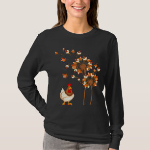 Camiseta Chicken Dandelion Flower Chicken  