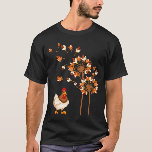 Camiseta Chicken Dandelion Flower Chicken   (Anverso)