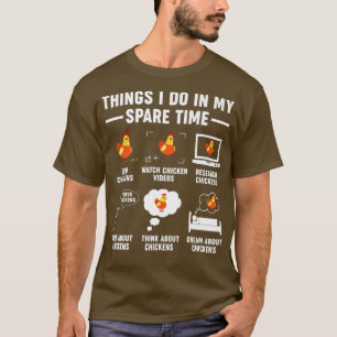 Camiseta Chicken Fan Farmer Funny Chicken 
