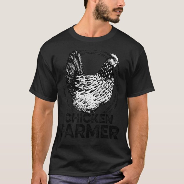 Camiseta Chicken Farmer Agriculture Agriculteur Farmer Farm (Anverso)