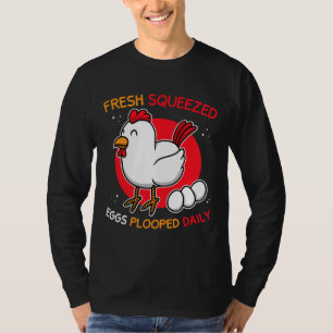 Camiseta Chicken Farmer Eggs Plooped Daily