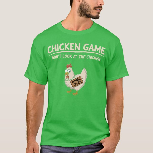 Camiseta Chicken Game Dont Look athe Chicken boy (Anverso)