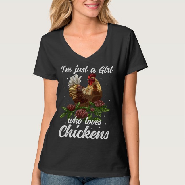 Camiseta Chicken Girl Chicken Owner Chicken Mom Chicken Far (Anverso)