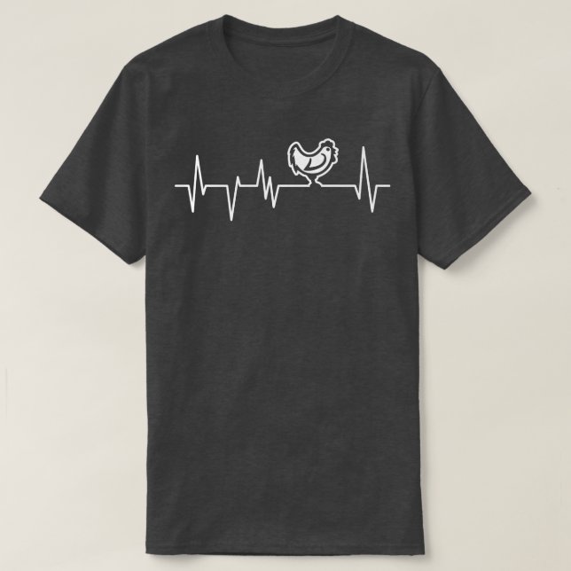 Camiseta Chicken Heartbeat  (Diseño del anverso)