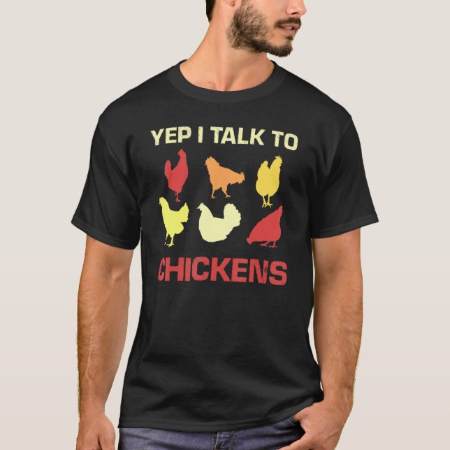 Camiseta Chicken Hen Farm Poultry Rooster Fun 3 (Anverso)