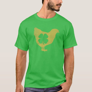 Camiseta Chicken Hen Gift St. Patrick's Day Shamrock Clover