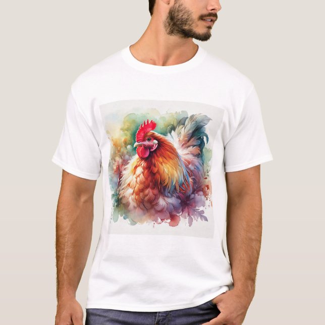 Camiseta Chicken in Light 200824AREF146 - Watercolor (Anverso)