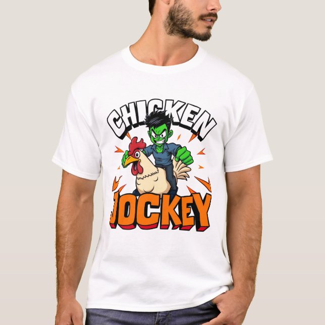 Camiseta Chicken Jockey (Anverso)