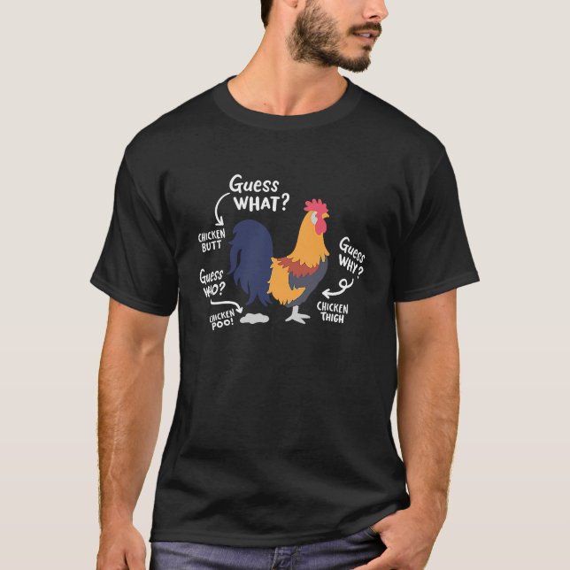 Camiseta Chicken Joke Guess Why Farm (Anverso)