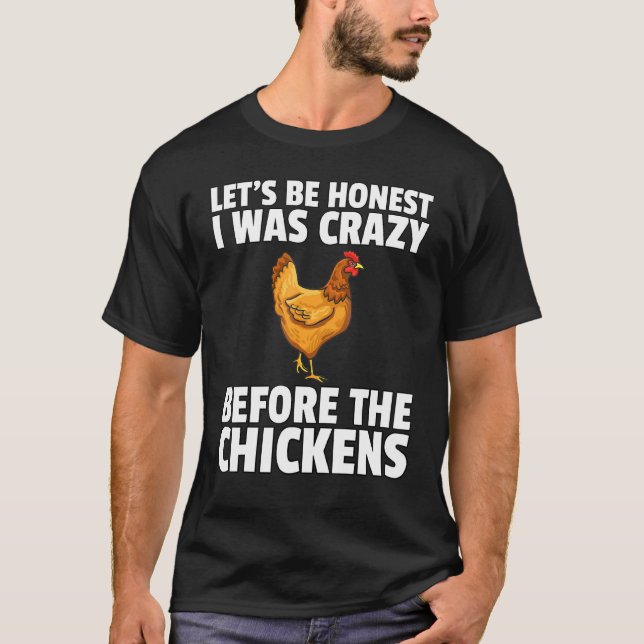 Camiseta Chicken loco Granjero Hens (Anverso)