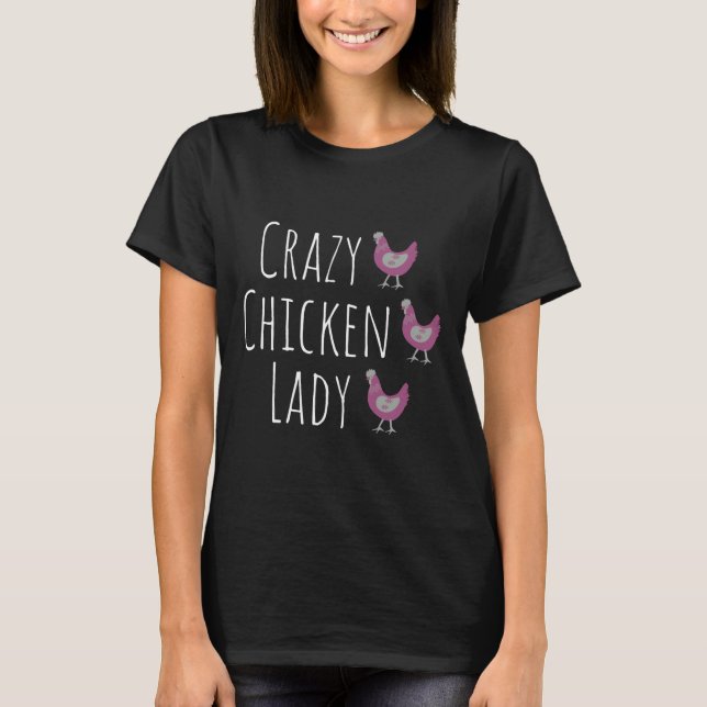 Camiseta Chicken loco Lady Purple (Anverso)