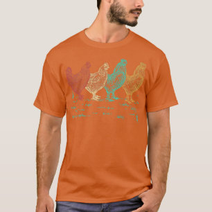 Camiseta Chicken Lover Vintage Retro Chicken Farmer 