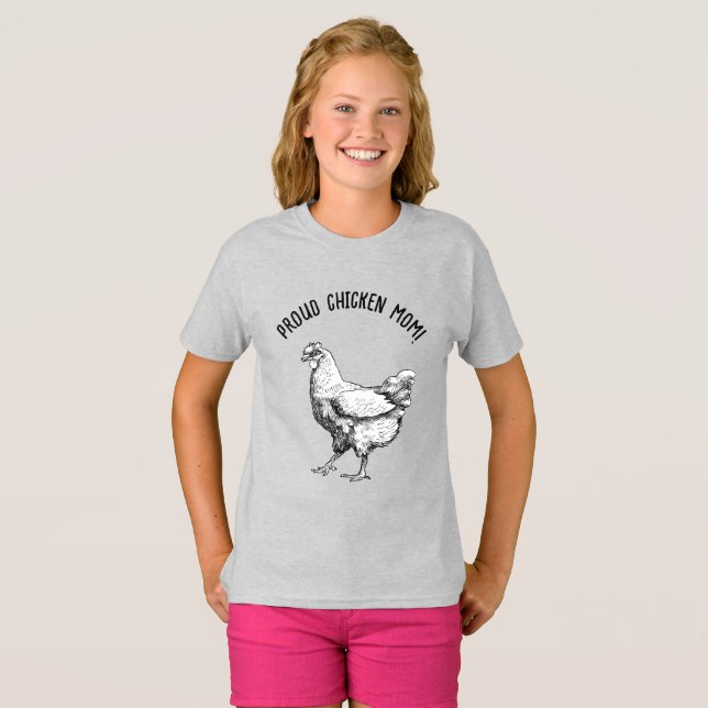 Camiseta ¡Chicken mamá! (Anverso completo)