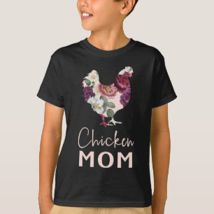 Camiseta Chicken mamá gallina mujer agricultora pollo lindo