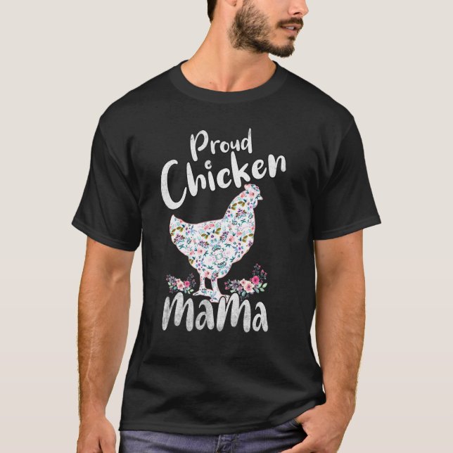 Camiseta Chicken Mom Orgullosa Chicken Mom Women (Anverso)