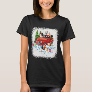 Camiseta Chicken montando Camión Rojo Gracioso Feliz Navida