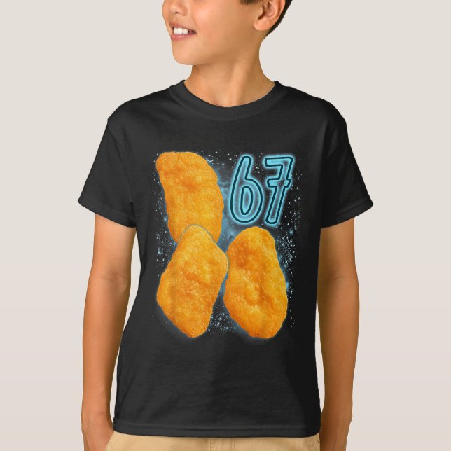 Camiseta Chicken Nugget Lover 67 Meme Six Seven Fried Chick (Anverso)