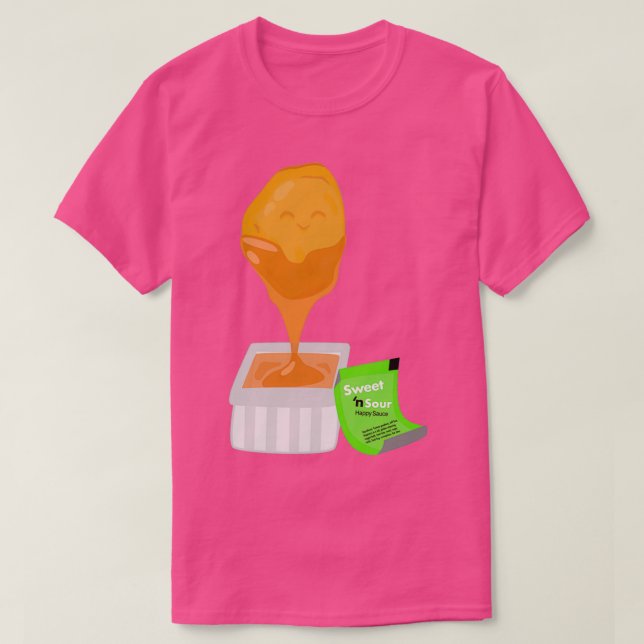 Camiseta Chicken nugget sweet n sour sauce  (Diseño del anverso)