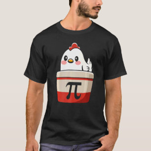 Camiseta Chicken Pi Tee Chicke Pie Humor gracioso de un pro