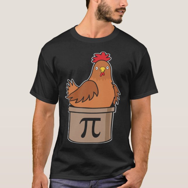 Camiseta Chicken Pot Pi 3 14 Math Pun Mathlete Math  Teache (Anverso)