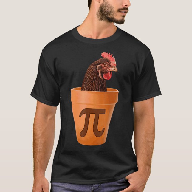 Camiseta Chicken Pot Pi Day Pie Math Geek 3 14 (Anverso)