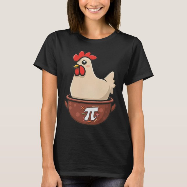 Camiseta Chicken Pot Pi Funny Pie Day Personalizado Pollo P (Anverso)
