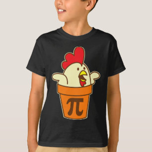 Camiseta Chicken Pot Pi Geek Pie Matemáticas Pun Funny