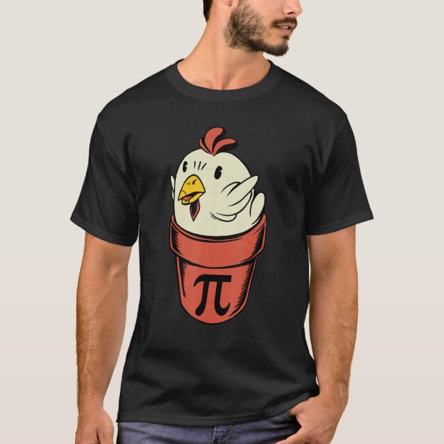 Camiseta Chicken Pot Pi  Pi Day Pun Math Student Teacher Pi (Anverso)