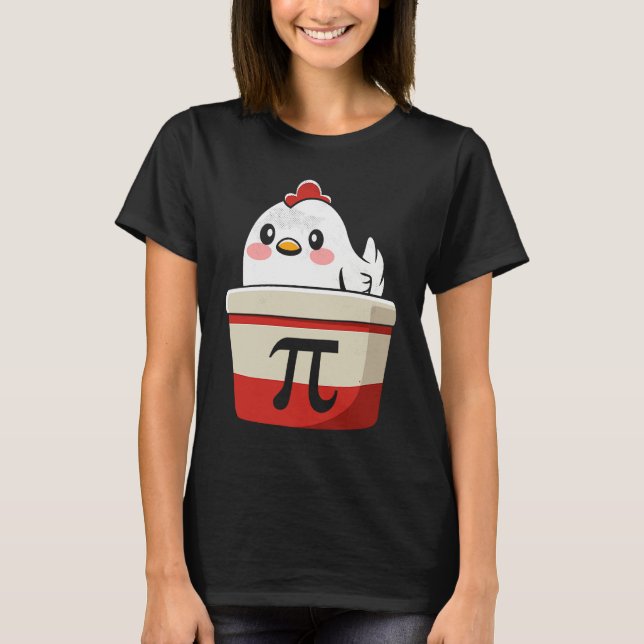 Camiseta Chicken Pot Pi Symbol Math Boys Girls (Anverso)