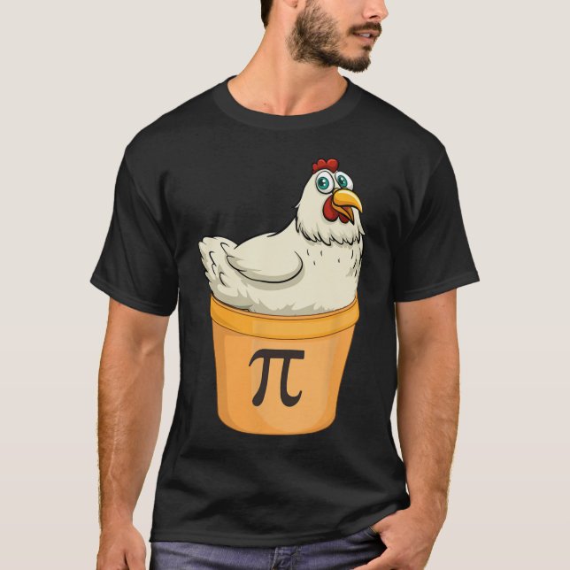 Camiseta Chicken Pot Pie Funny Math Pun Chicken Pot Pi (Anverso)