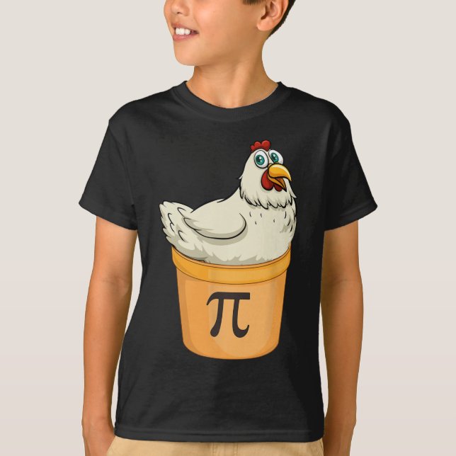 Camiseta Chicken Pot Pie Funny Math Pun Chicken Pot Pi (Anverso)