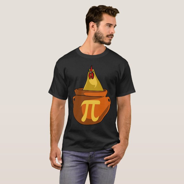 Camiseta Chicken Pot Pie Graciosa Ciencia Matemática Tee (Anverso completo)